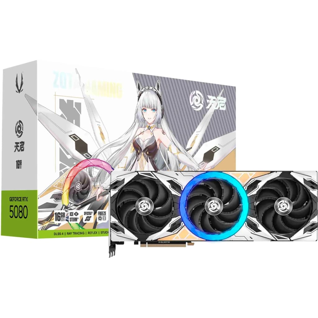 Placa de video Zotac RTX 5080 Apocalypse OC, 16 GB GDDR7