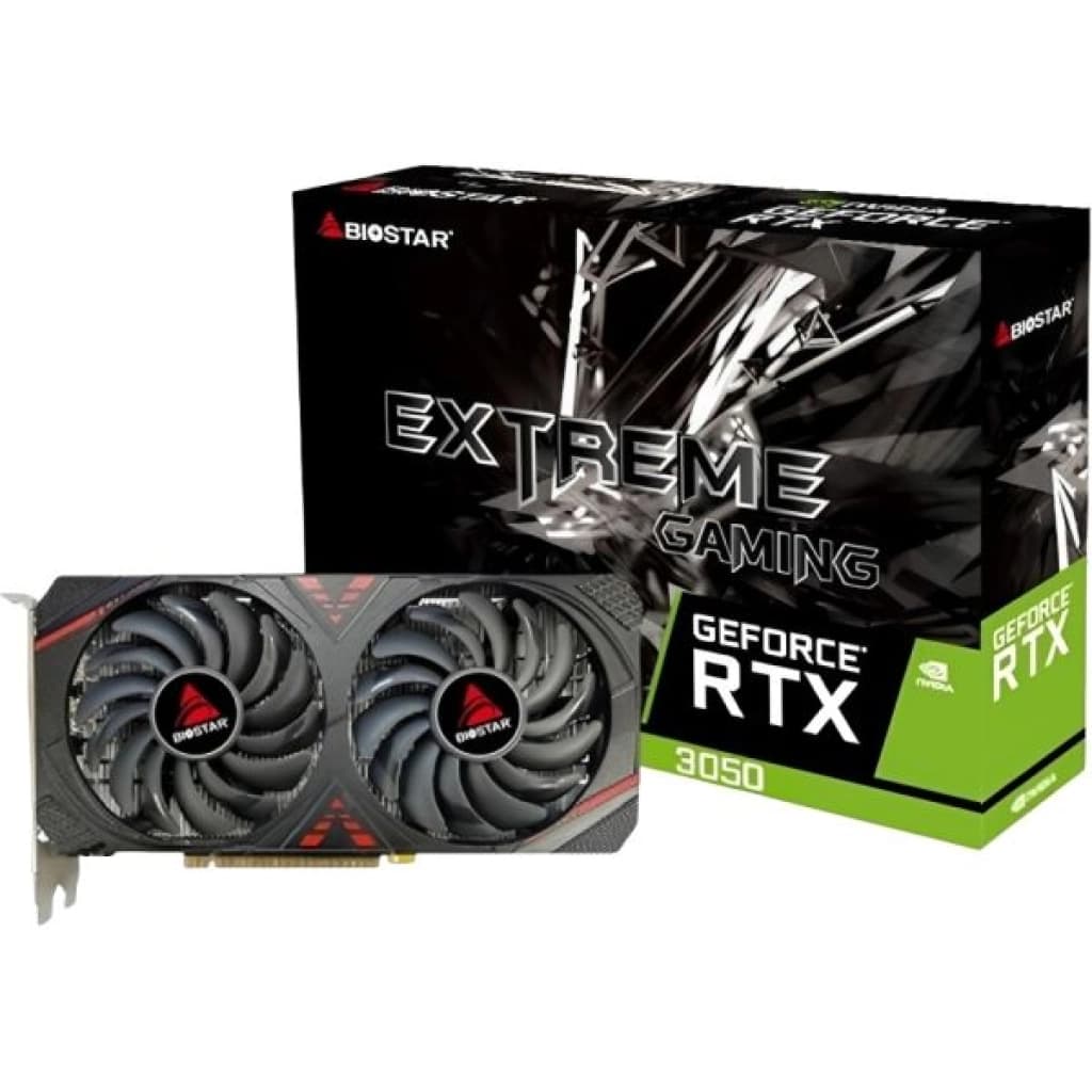 Placa de video Biostar GeForce RTX 3050 Extreme Gaming, 6 GB GDDR6