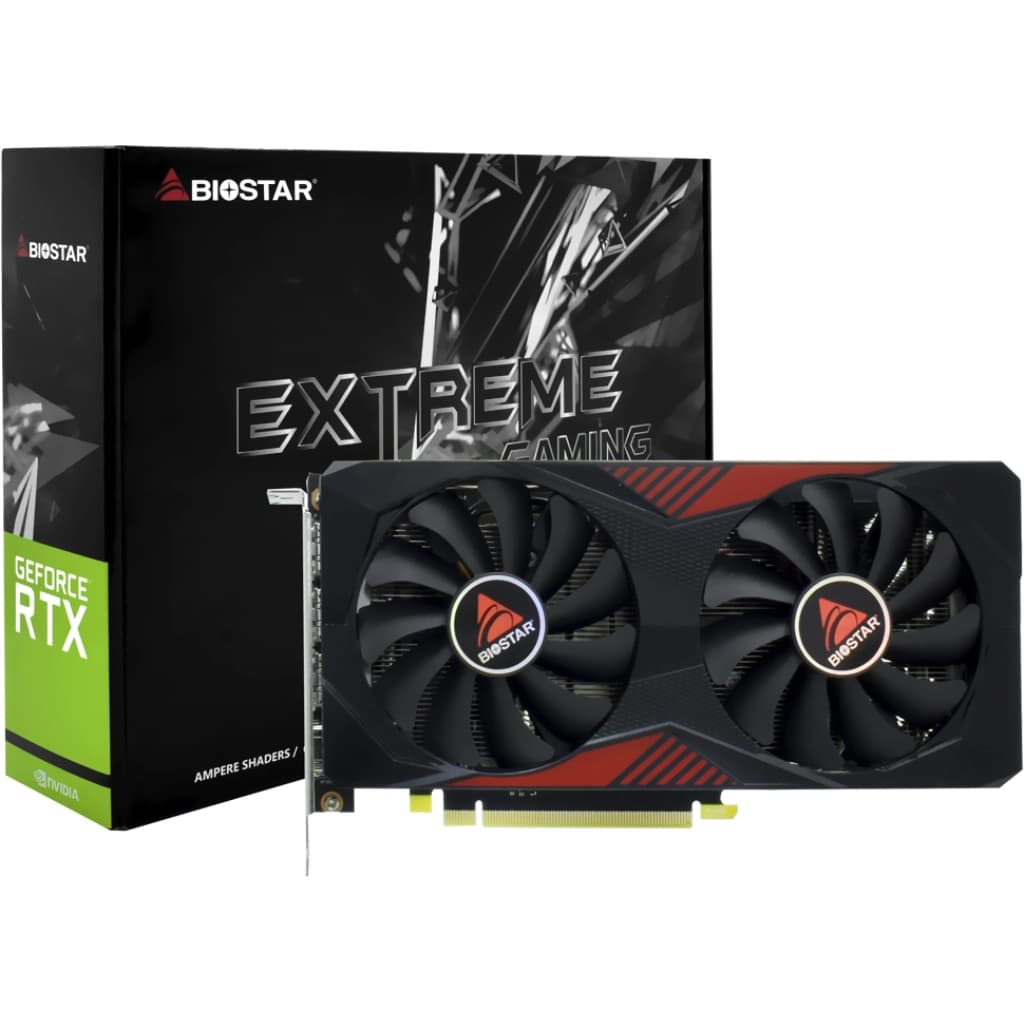 Placa de video Biostar GeForce RTX 3060 Extreme Gaming, 12 GB GDDR6