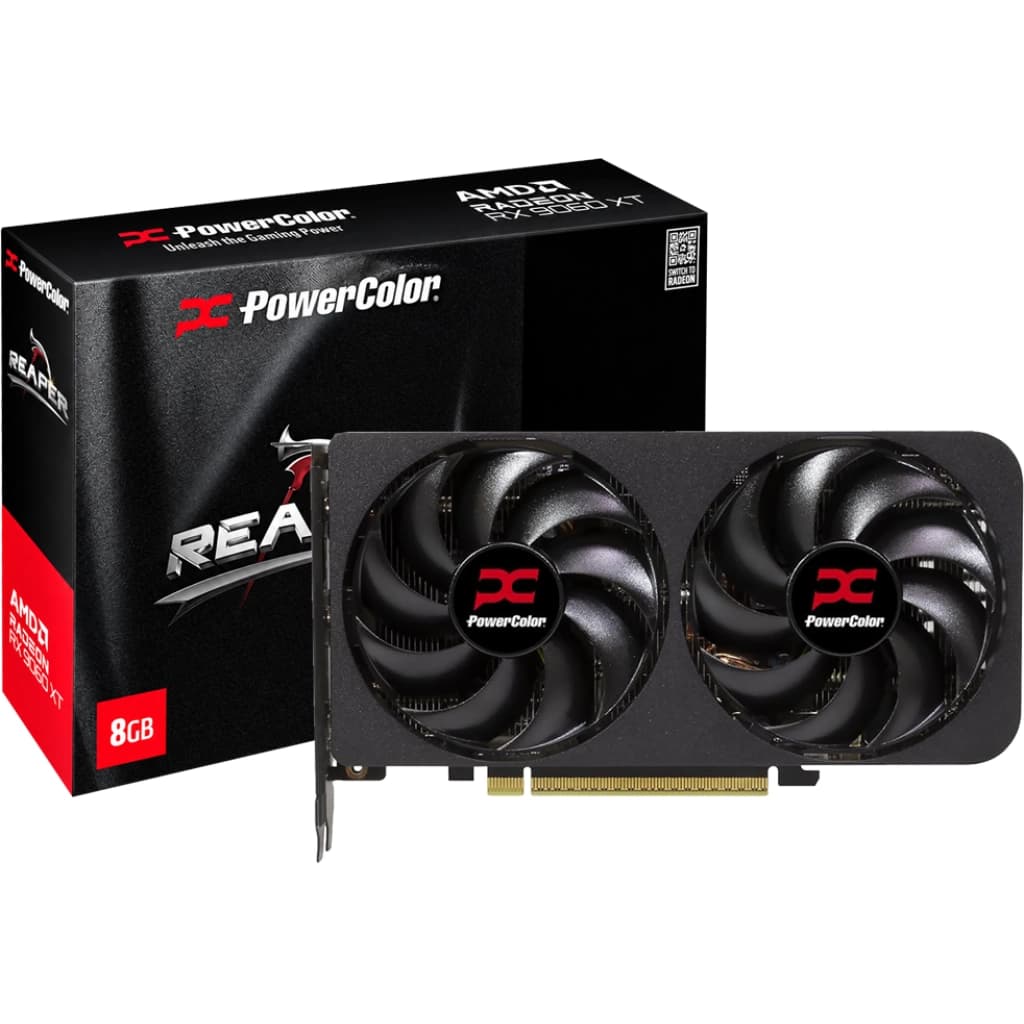 Placa de video PowerColor Reaper Radeon RX 9060 XT, 8 GB GDDR6
