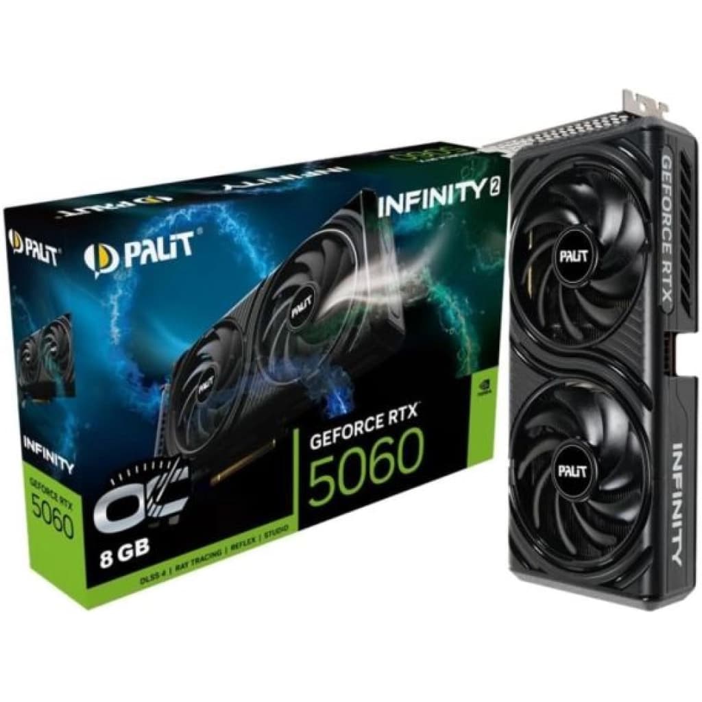 Placa de video Palit GeForce RTX 5060 Infinity 2 OC, 8 GB GDDR7