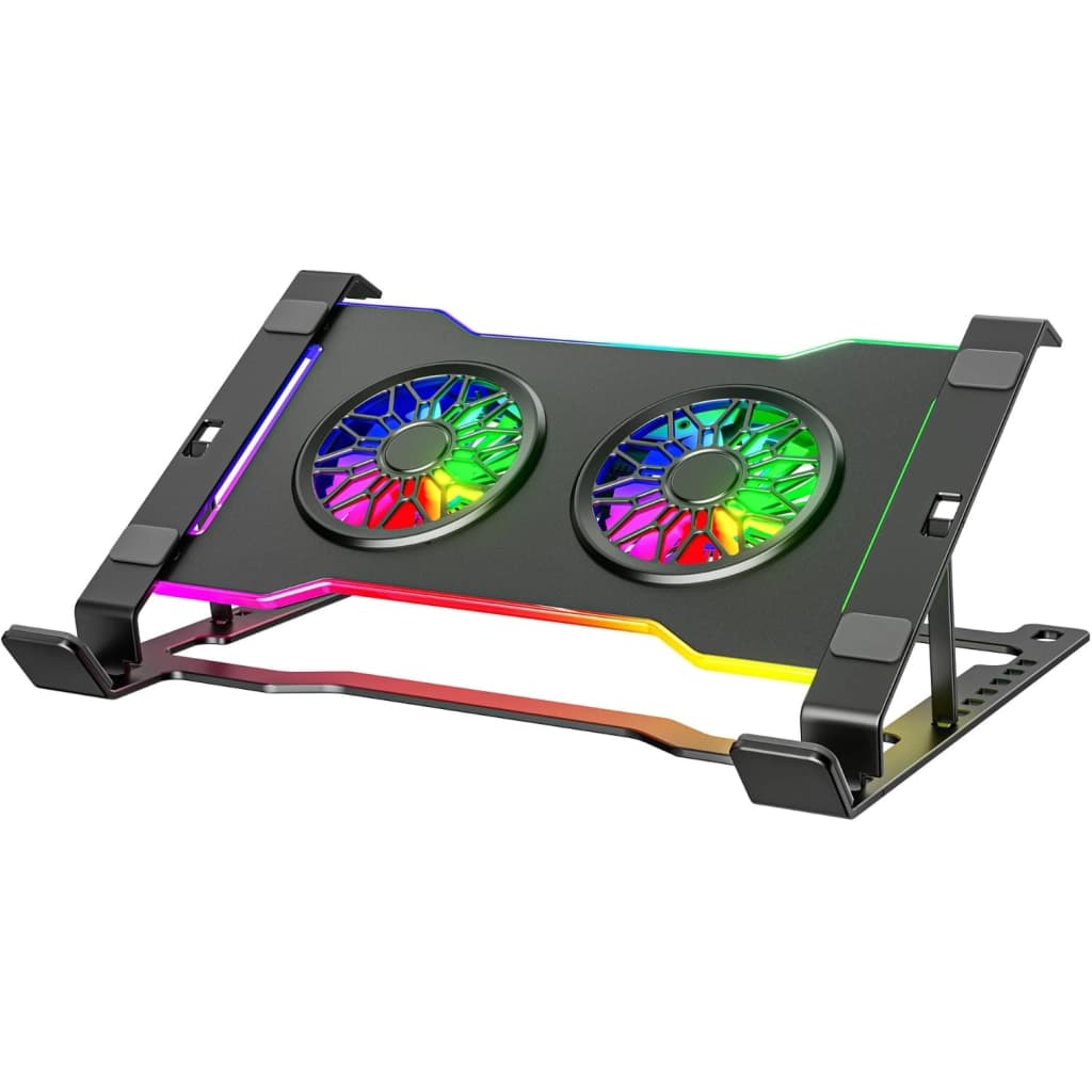 Base refrigerante Havit GameNote F2064 RGB para notebook, 2 ventiladores, hasta 17"