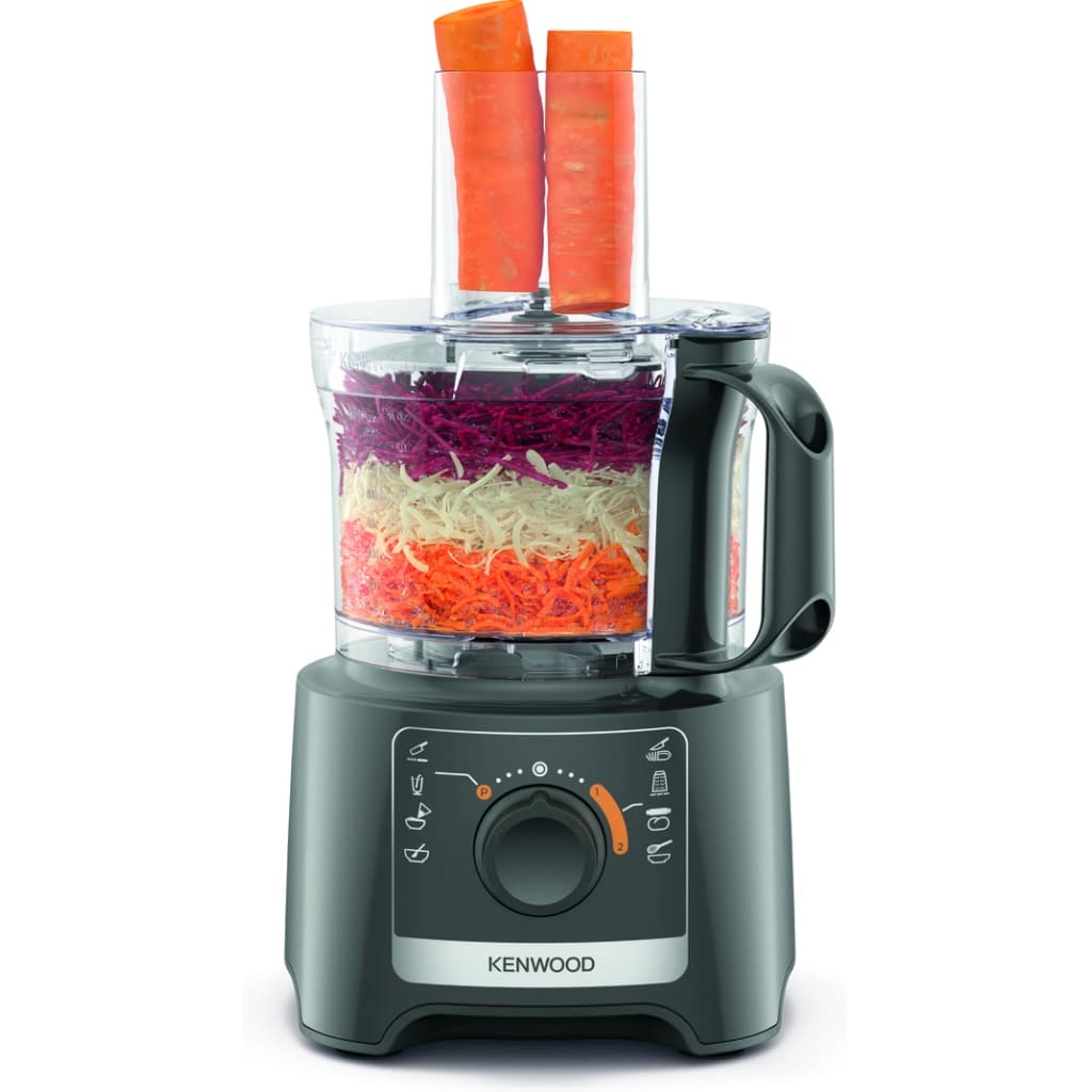 Kenwood MultiPro Compact Food Processor, 800 W, Grey