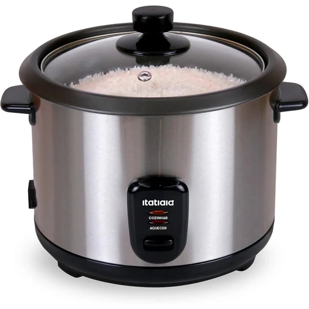 Itatiaia Midi Electric Rice Cooker, 8 Cups, 500 W, Stainless Steel