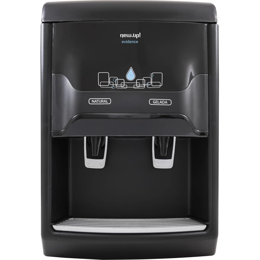 New.Up Evidence Countertop Compressor Water Dispenser, Cold and Room Temperature, Black
