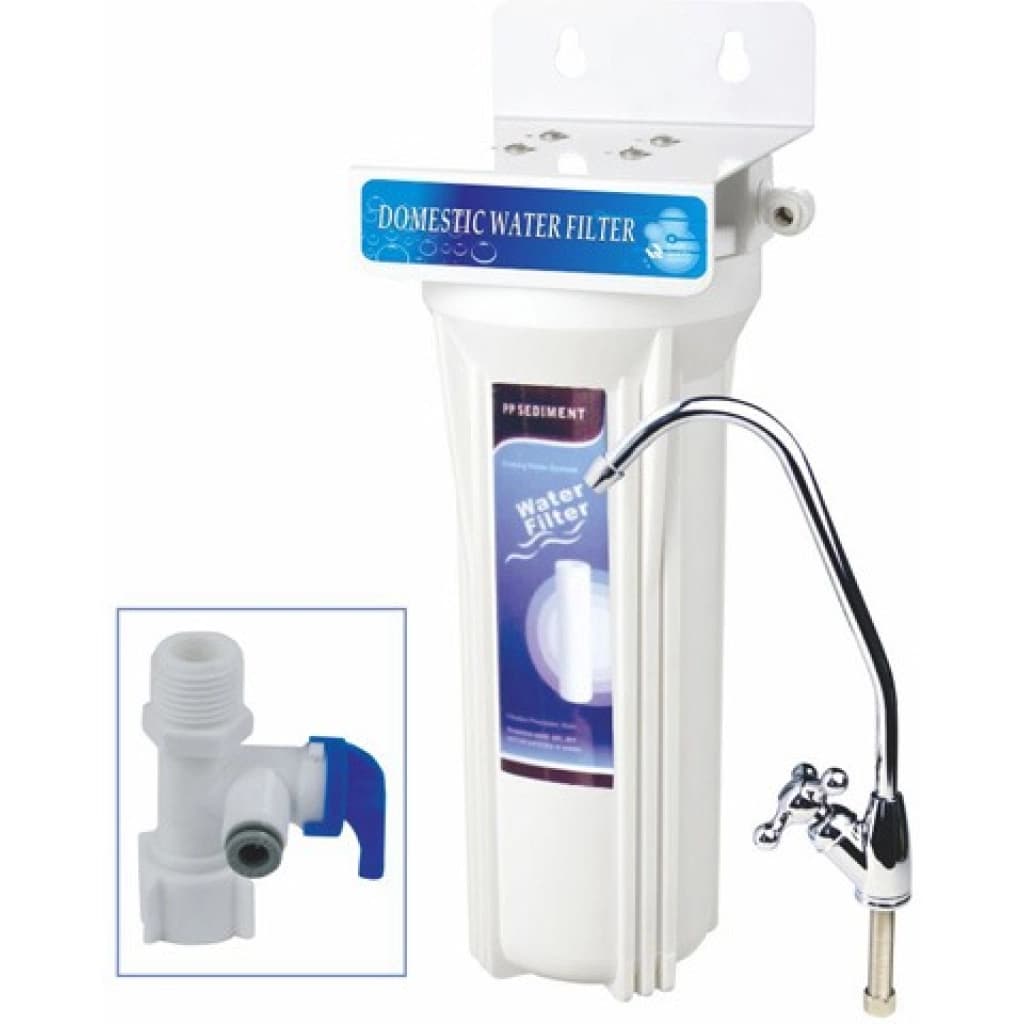 Eficon Aqua Single-Stage Under-Sink Water Purifier, White