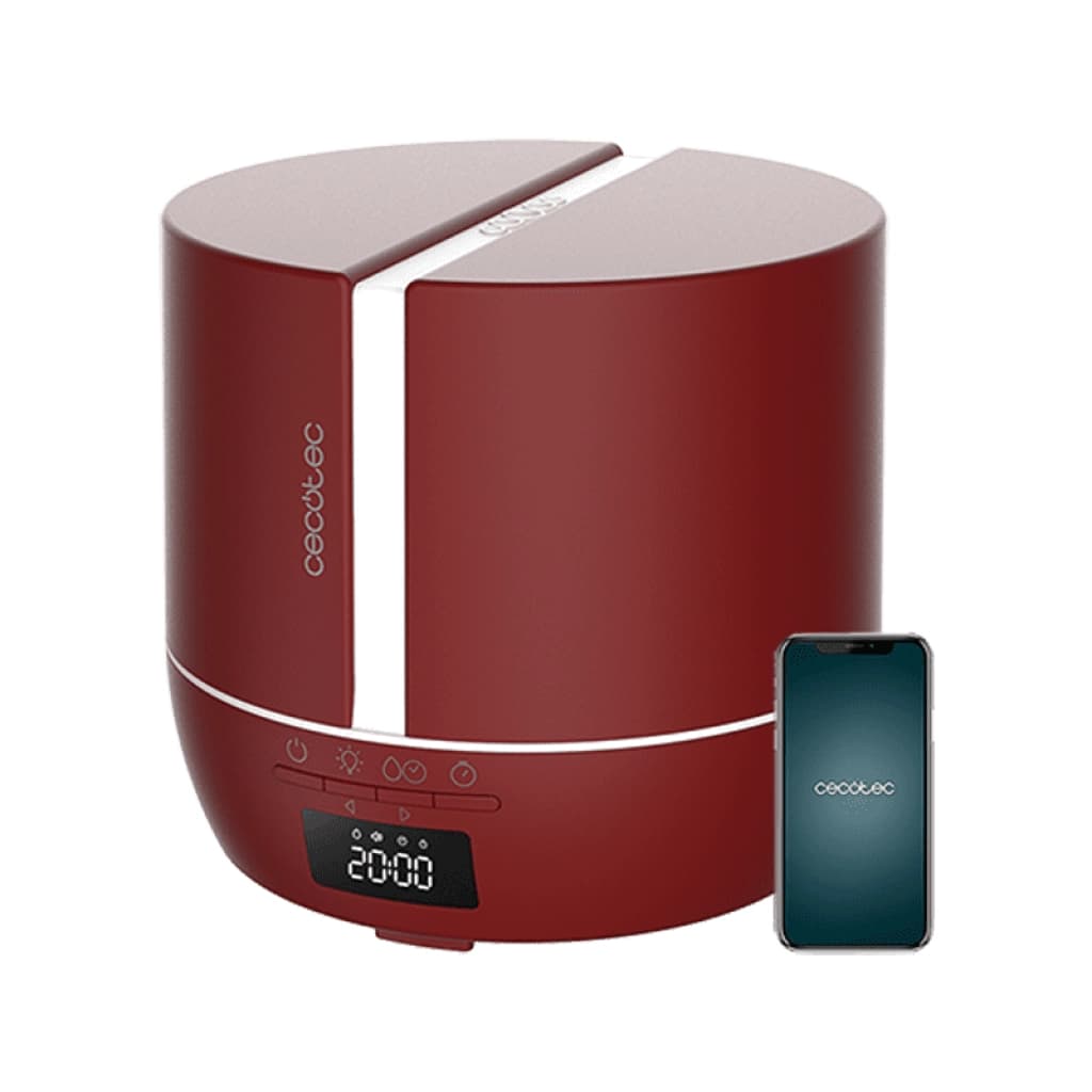 Umidificador e difusor de aromas inteligente Cecotec Pure Aroma 550 Connected, grená