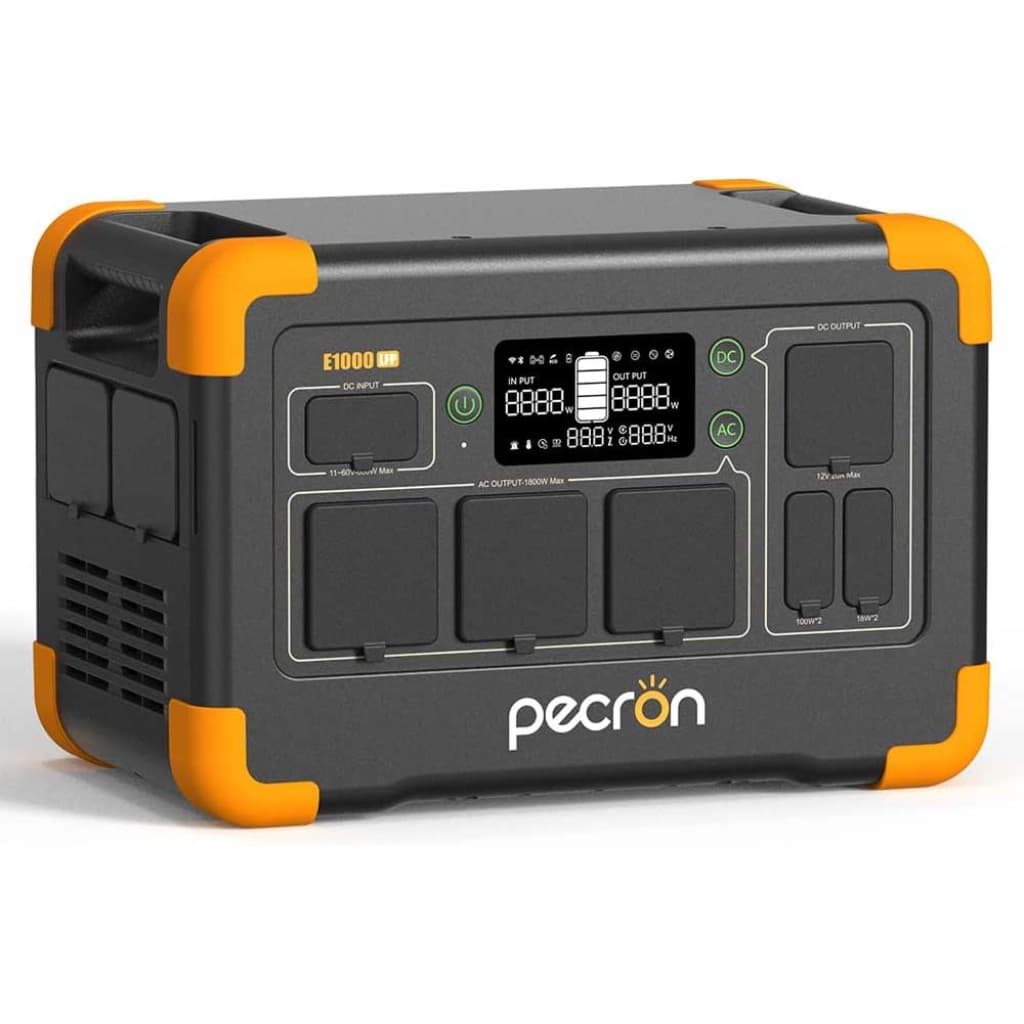 Pecron E1000LFP Portable Power Station, 1024 Wh, 1800 W, Expandable