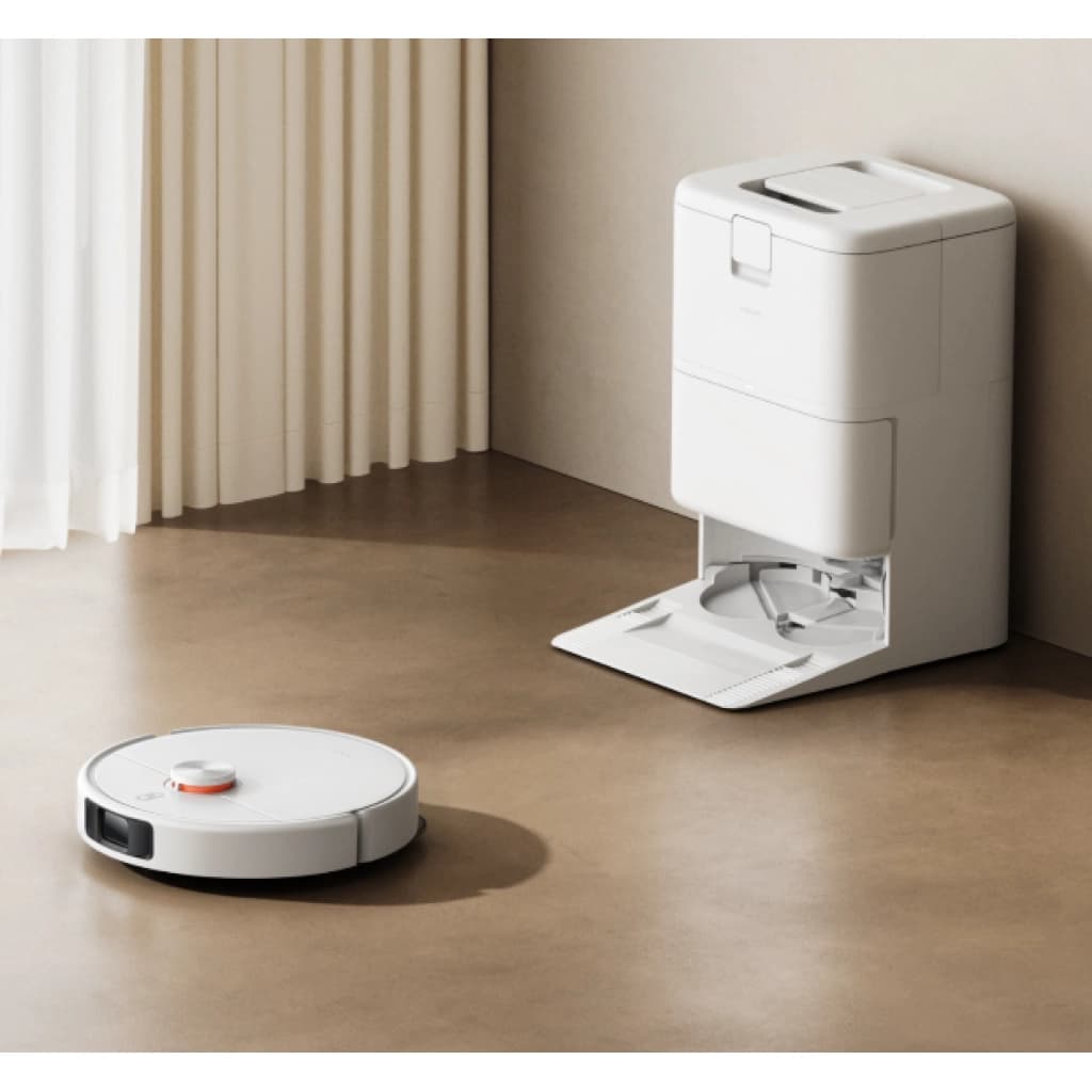 Xiaomi Robot Vacuum H50 Pro mit All-in-One-Station, wäscht und trocknet die Mopps, Weiß