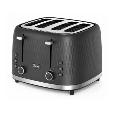 Torradeira Midea 4-Slot, 4 fatias, preto
