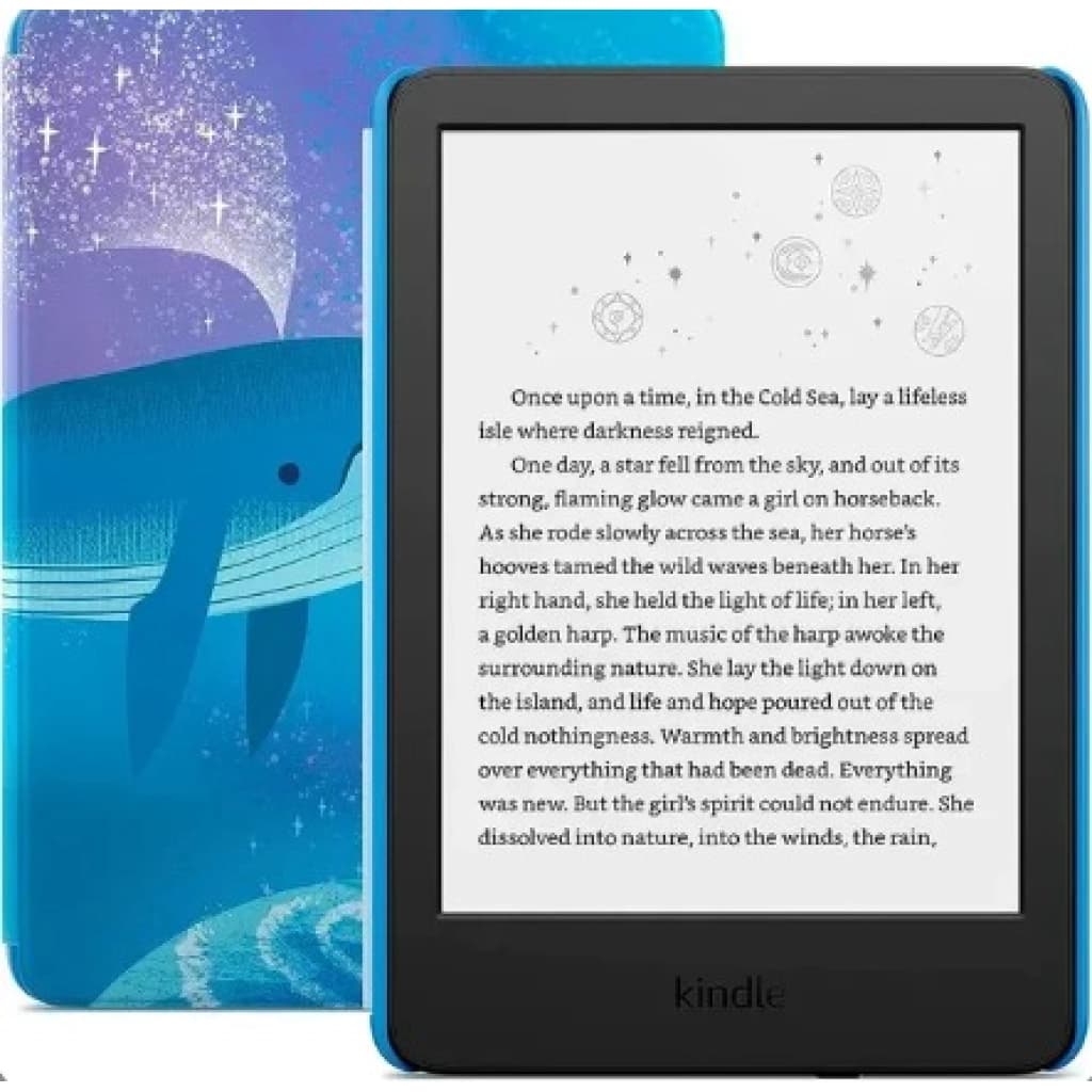 Amazon Kindle Kids E-Reader, 6", 16 GB, Space Whale Cover (2024)