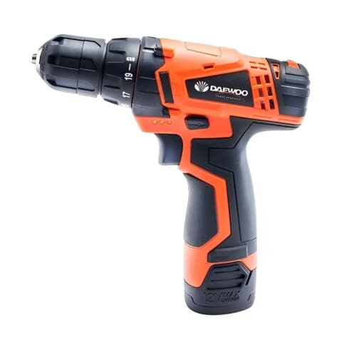 Daewoo DACD1210 12V Cordless Drill Driver with Battery, Charger and Bits