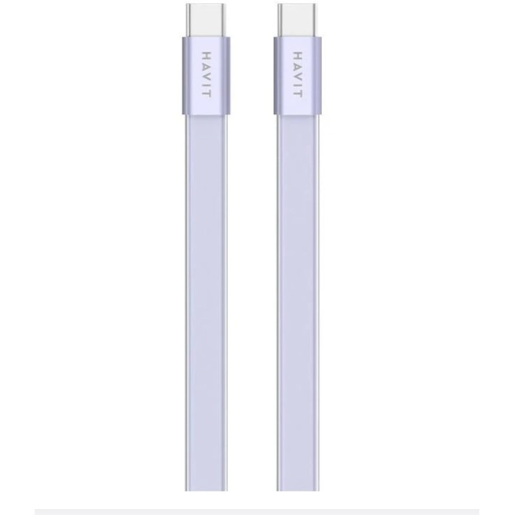 Havit flat USB-C to USB-C cable, 1 m, 60 W