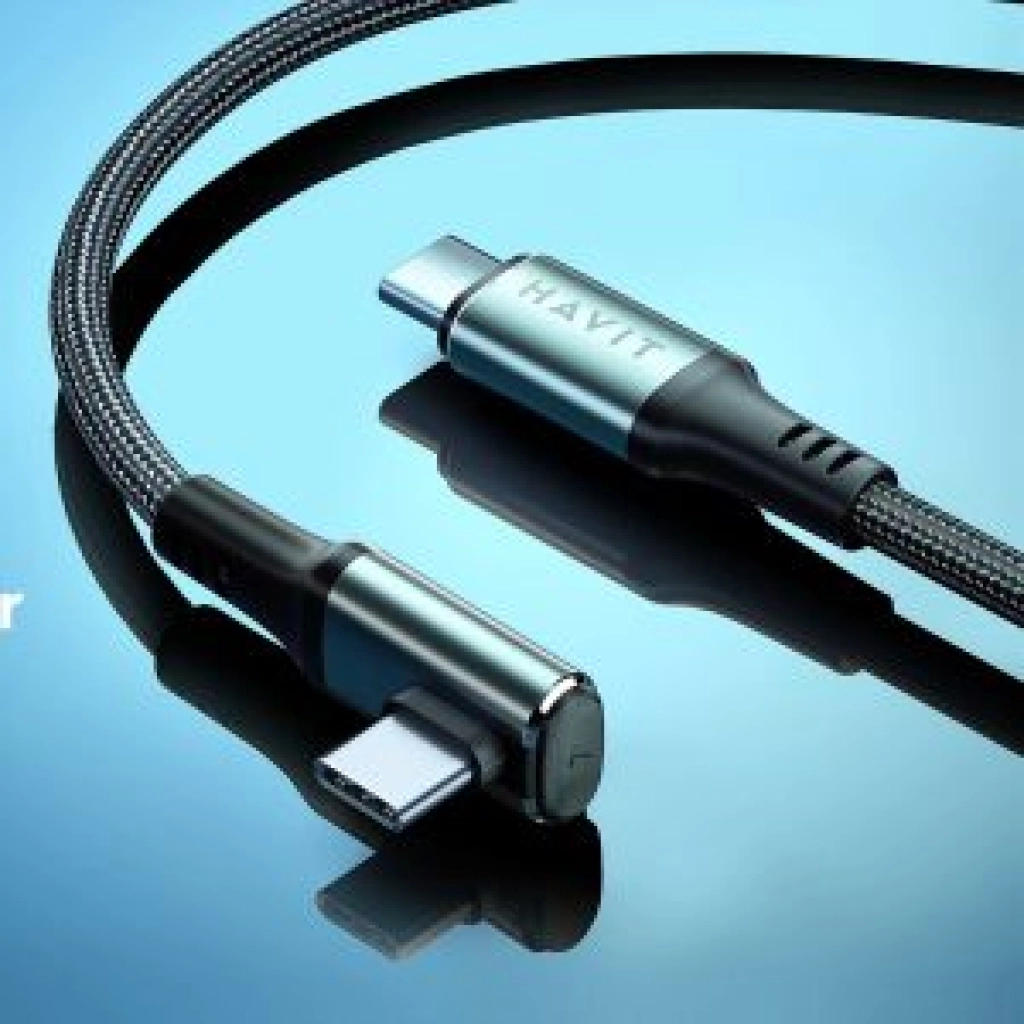 Havit right-angle USB-C cable, 2 m, 60 W