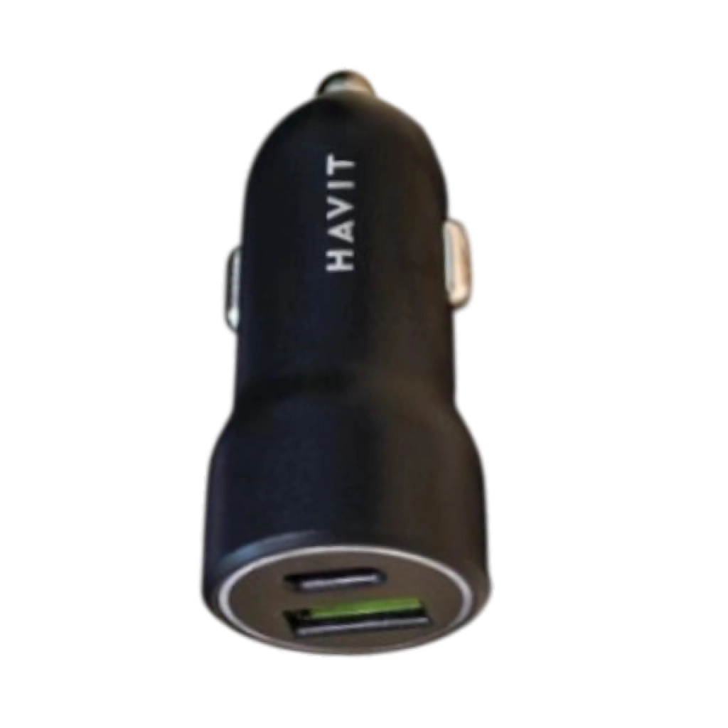 Havit 33 W GaN car charger, black