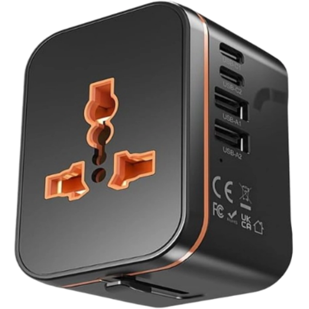 HHT205 travel adapter, 2 USB-C and 2 USB-A