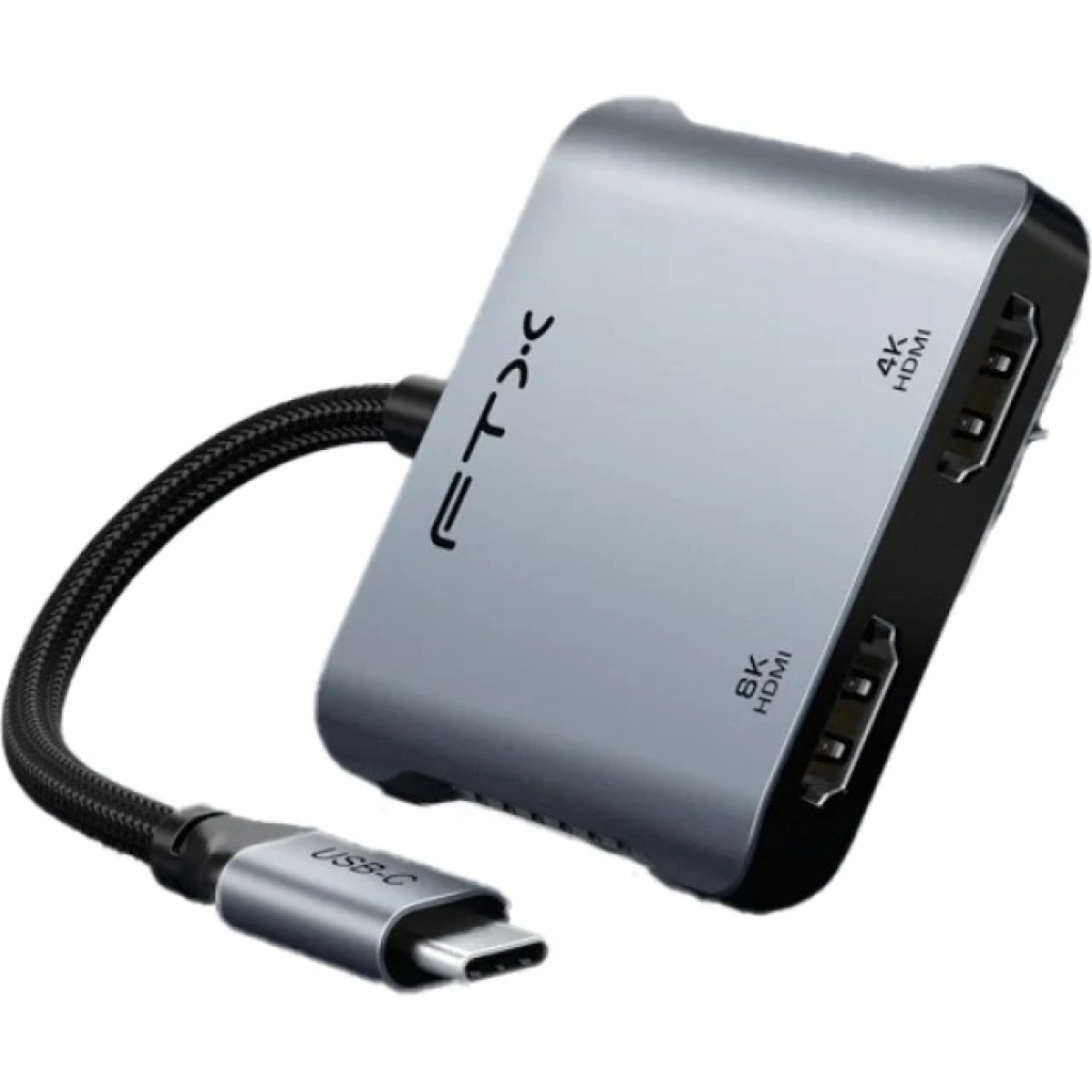 FTX USB-C 4-in-1 adapter, dual HDMI