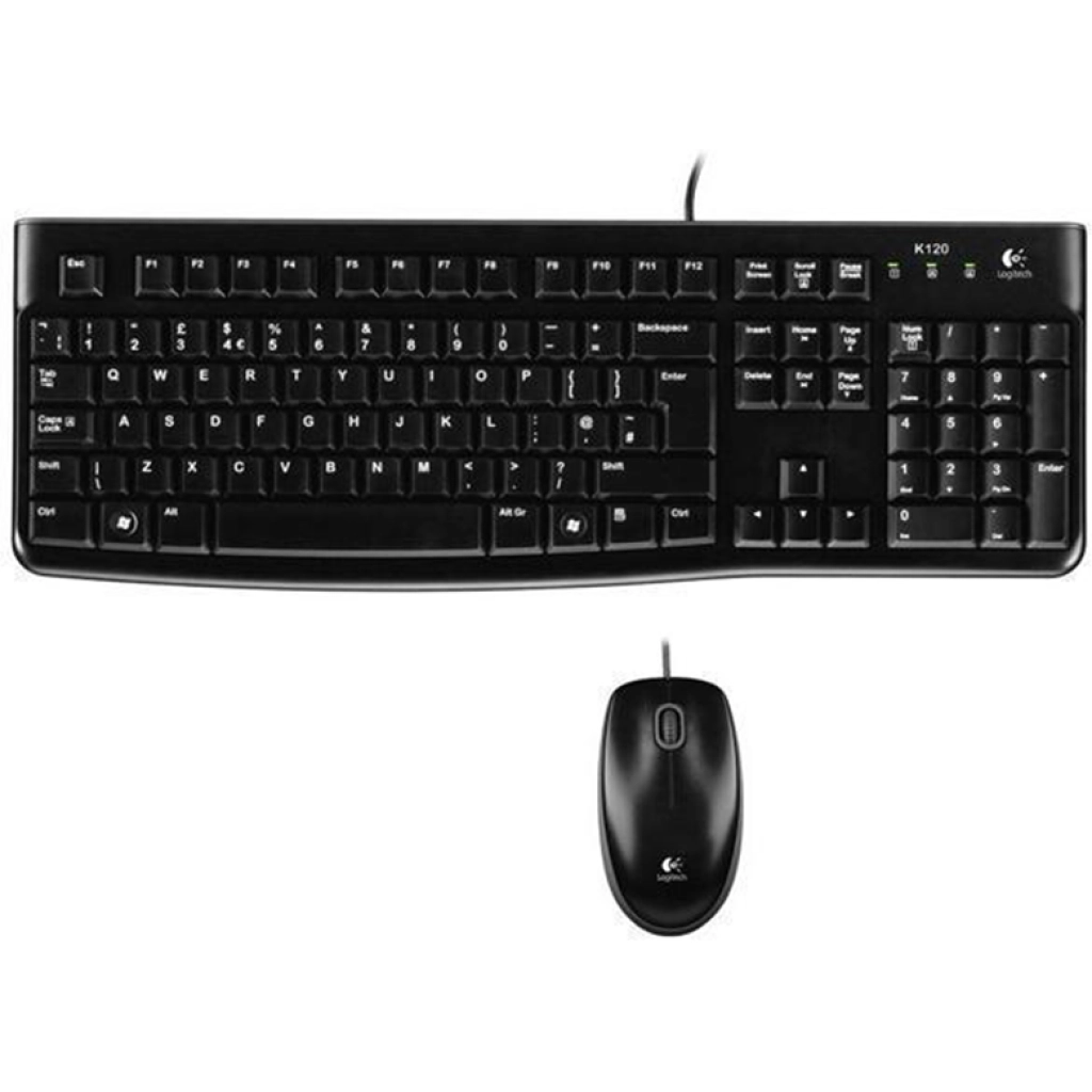 Logitech MK120 wired keyboard and mouse
