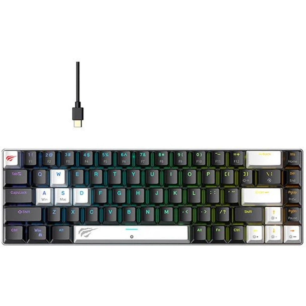 Havit KB906L mechanical keyboard, 65 percent, RGB
