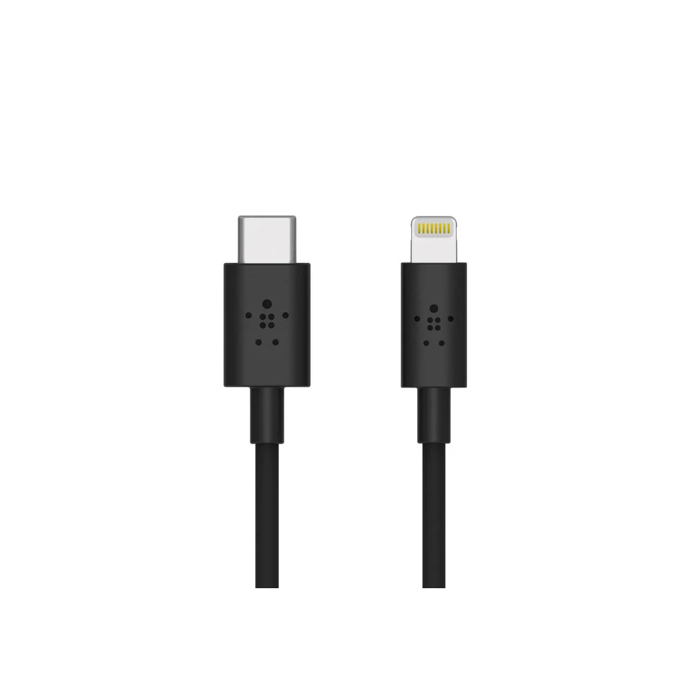 Belkin BoostCharge USB-C-auf-Lightning-Kabel, 1,2 m, schwarz, Bild 1 von 1