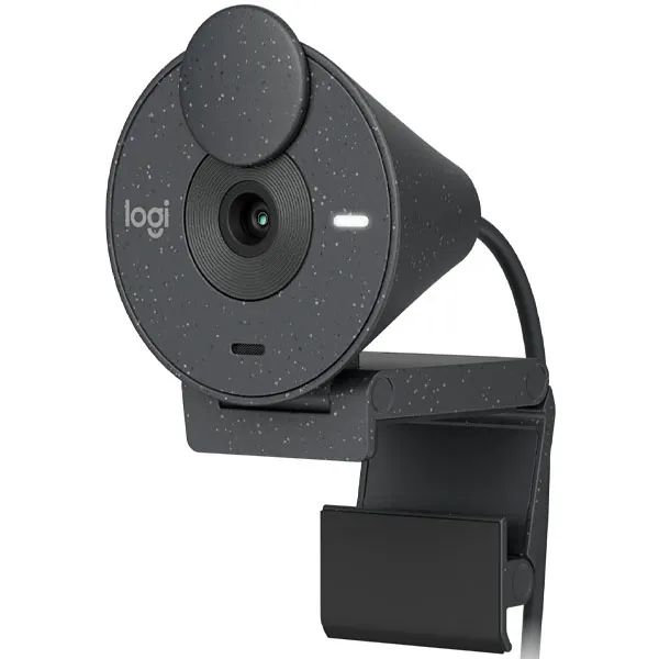 Webcam Logitech Brio 305 Full HD 1080p, USB-C, grafite, imagem 1 de 5