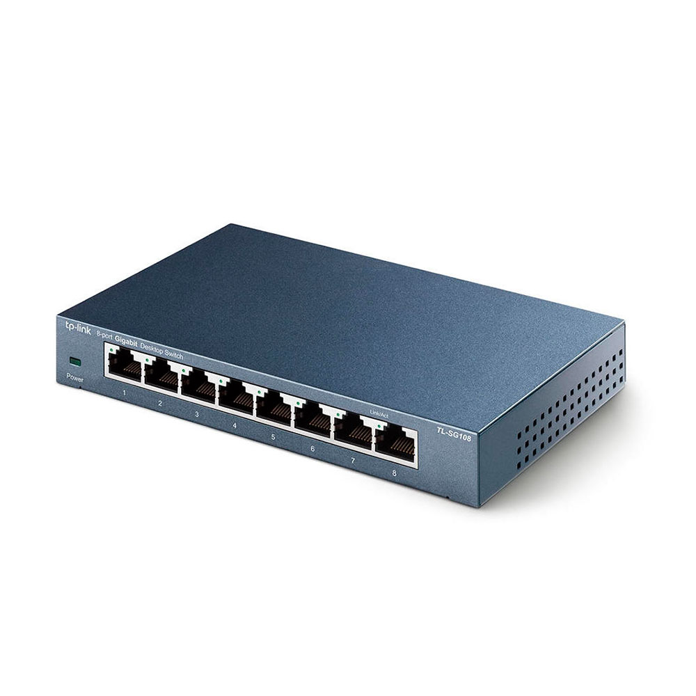 TP-Link TL-SG108 8-Port-Gigabit-Switch, Metallgehäuse, Bild 1 von 1