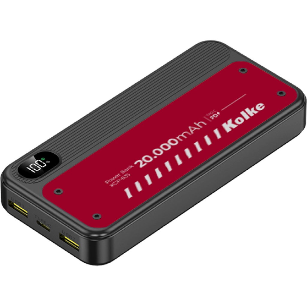 Kolke KCP-635 Powerbank 20.000 mAh, Schwarz