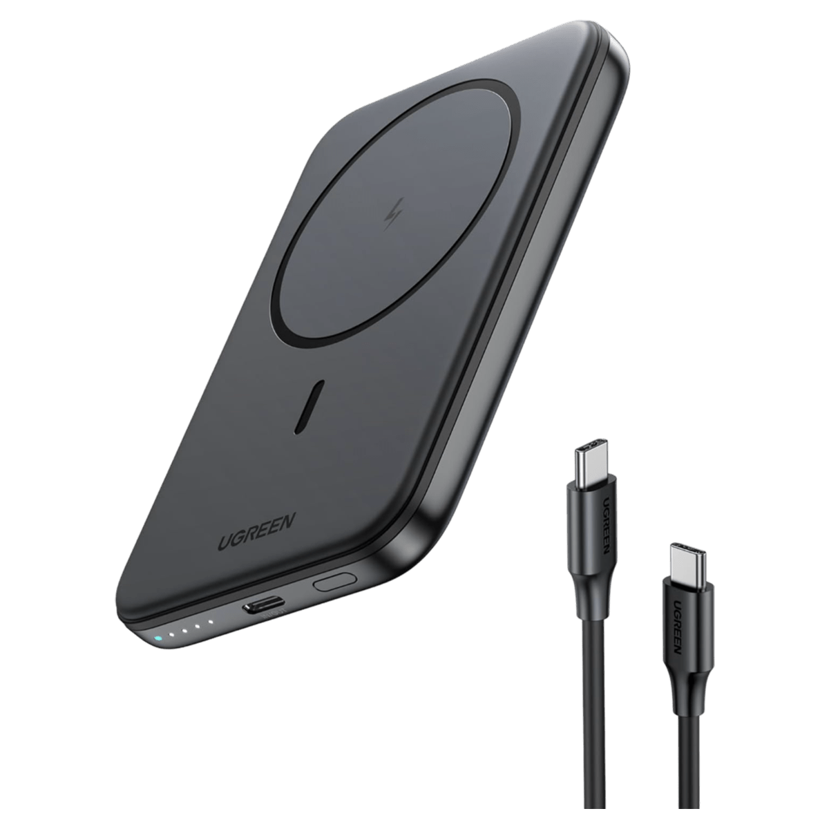 UGREEN PB561 magnetische kabellose Powerbank 10.000 mAh 20 W (25919), Schwarz, Bild 1 von 3