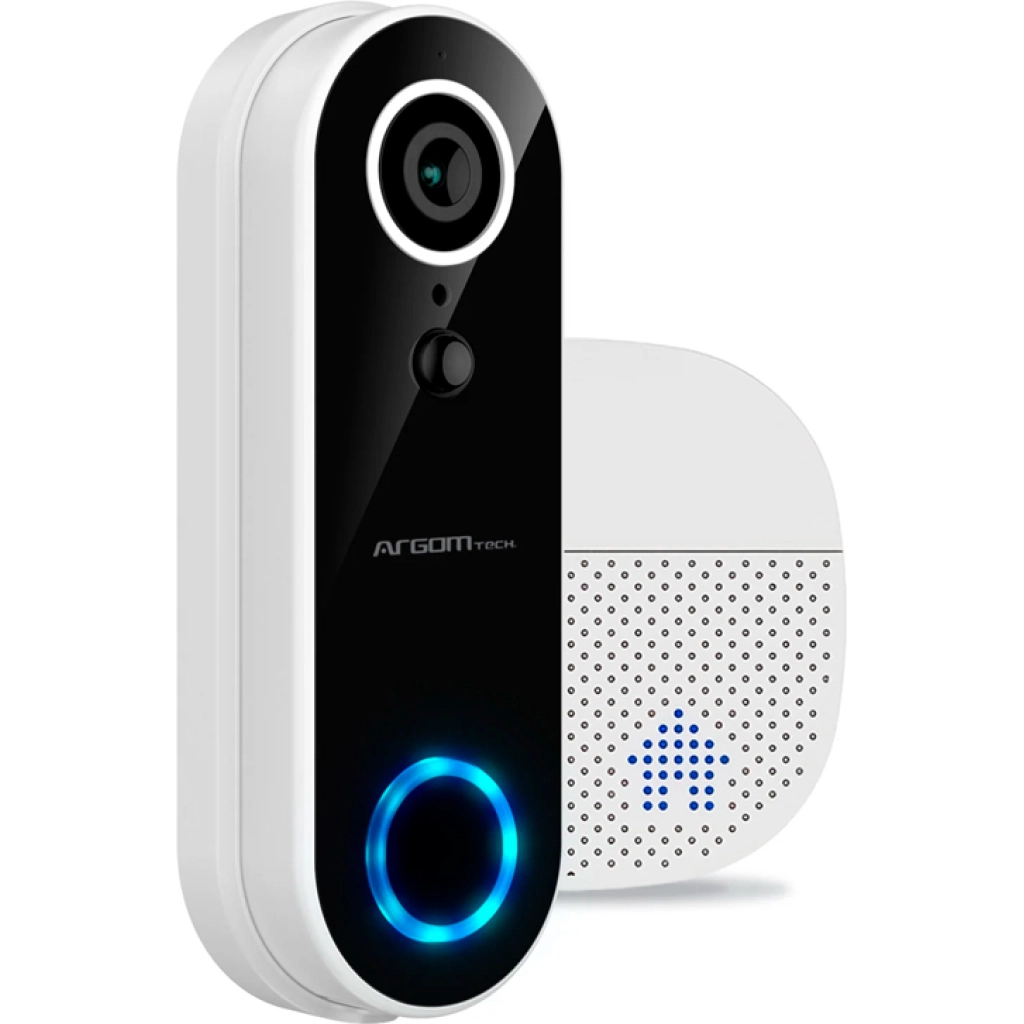 Argomtech Vision 2 SV-8002WT 1080p WLAN-Video-Türklingel mit Gong