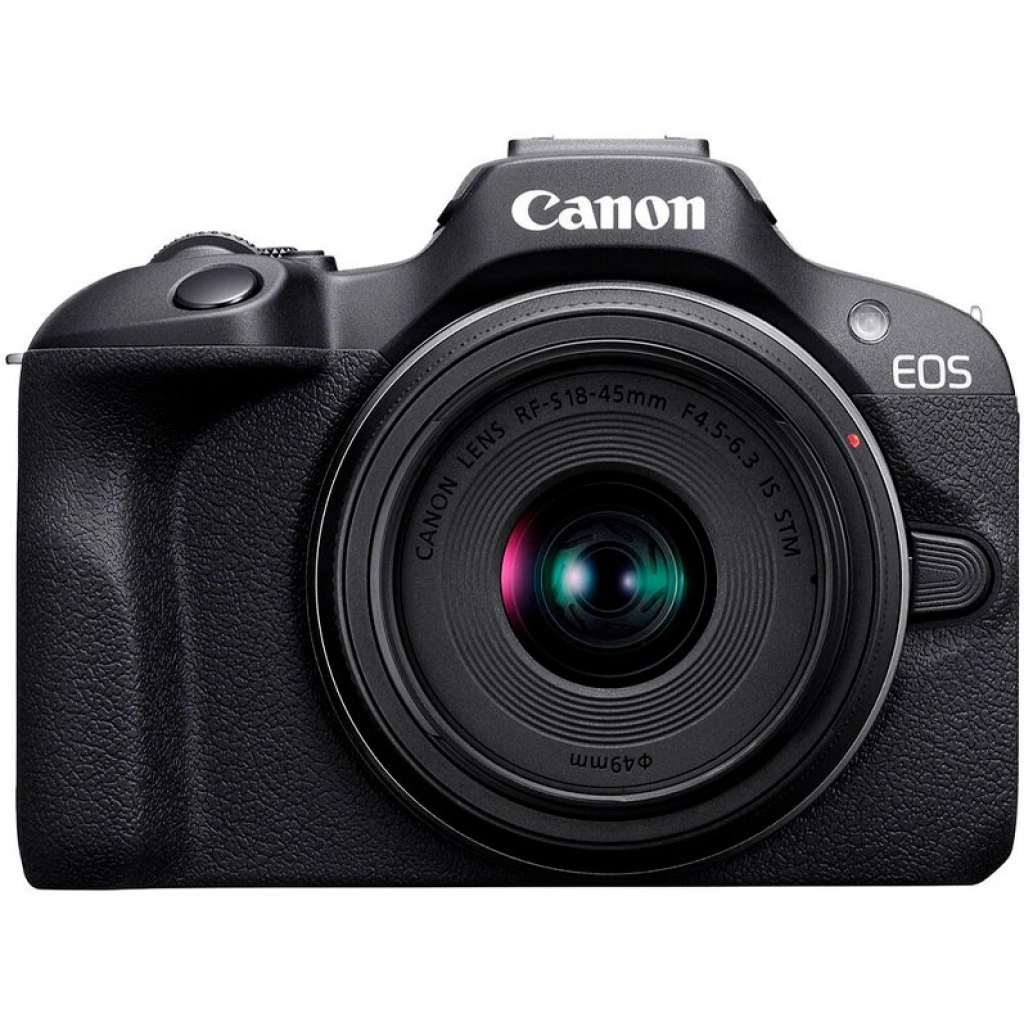 Canon EOS R100 spiegellose Kamera mit RF-S 18-45mm und 55-210mm