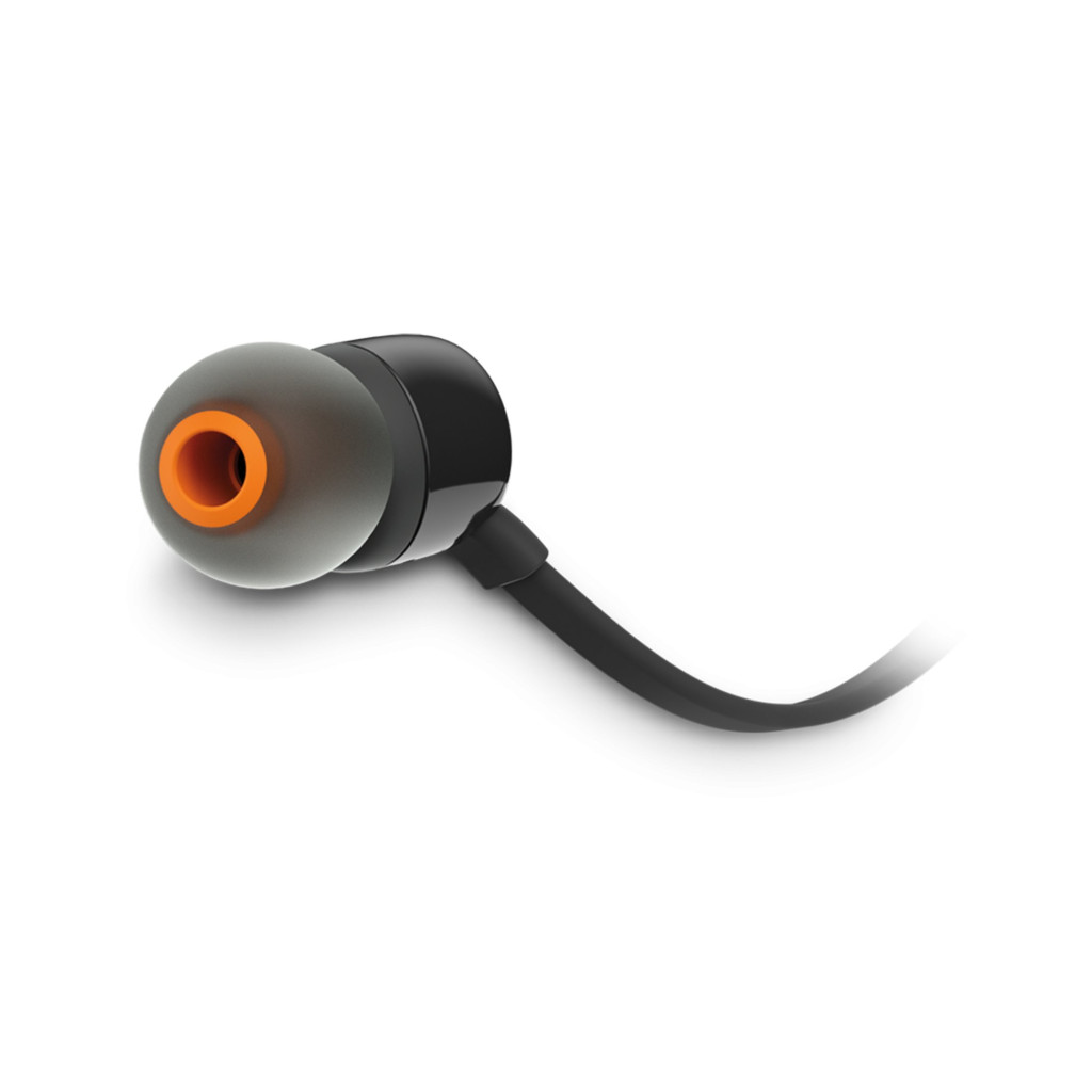 JBL T110 Wired In-Ear Earphones with Mic, Black