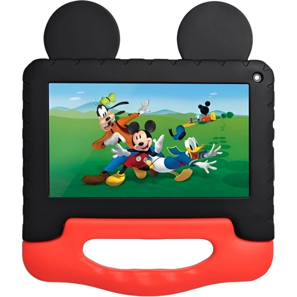 Multilaser Kid 7"-Kindertablet, 4 GB RAM, 64 GB, WLAN, Mickey-Mouse-Hülle (NB413)