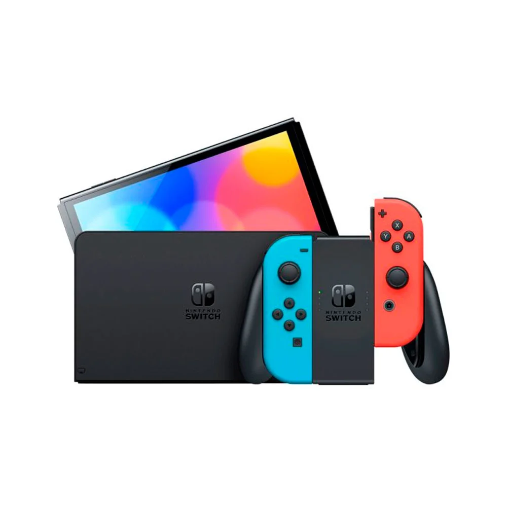 Nintendo Switch OLED-Modell 64 GB, Joy-Con Neonblau/Neonrot