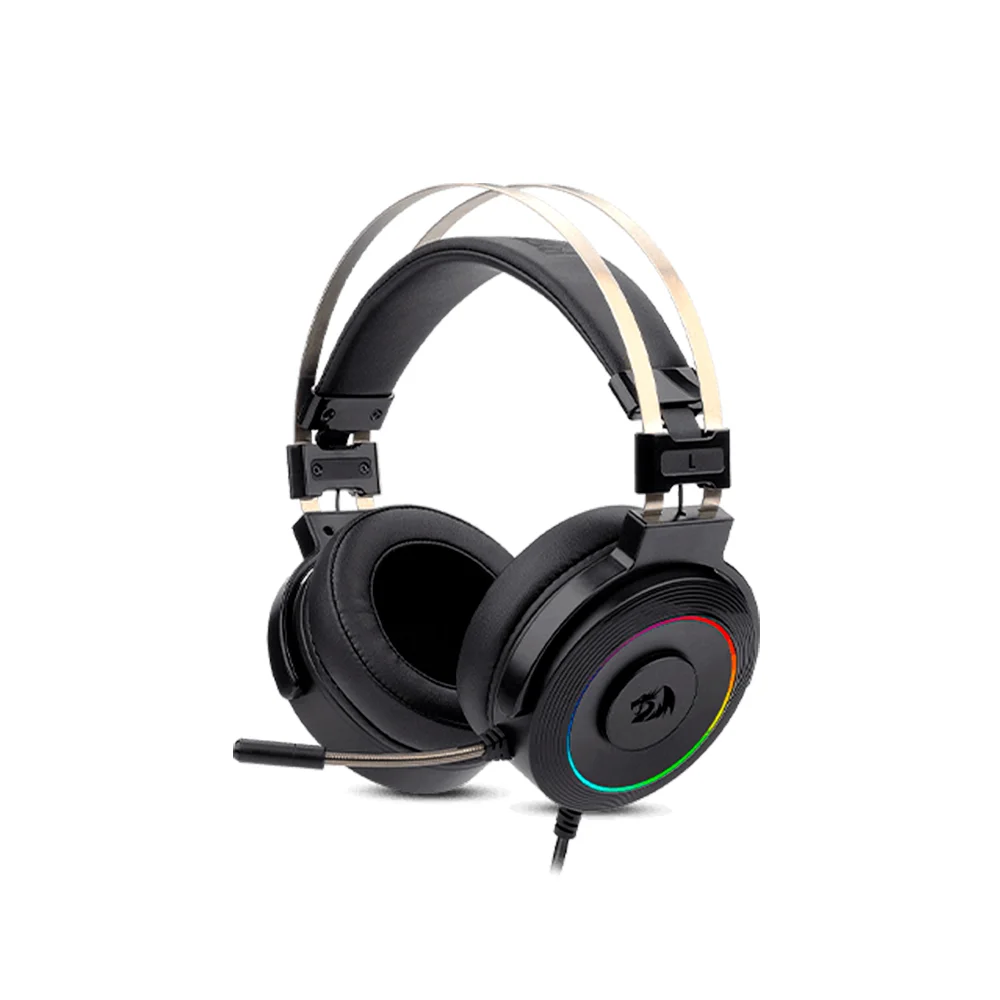 Redragon Lamia 2 H320 USB-7.1-Gaming-Headset mit RGB und Ständer, Schwarz