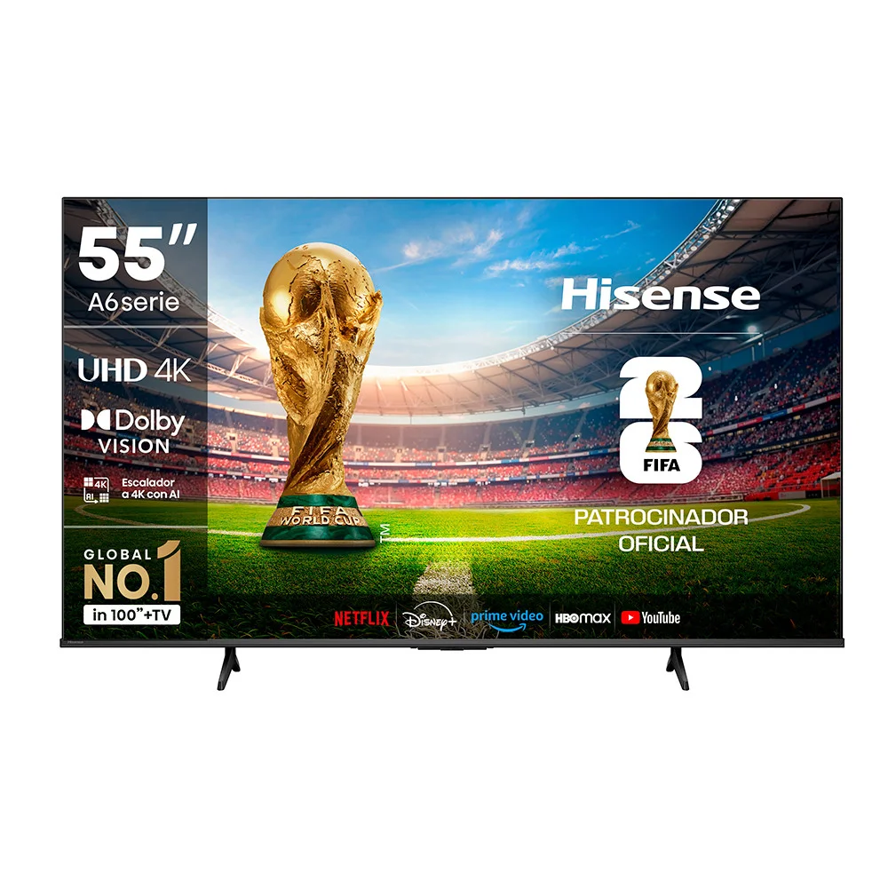 Hisense 55" A6N 4K Smart TV, VIDAA (55A6NV)