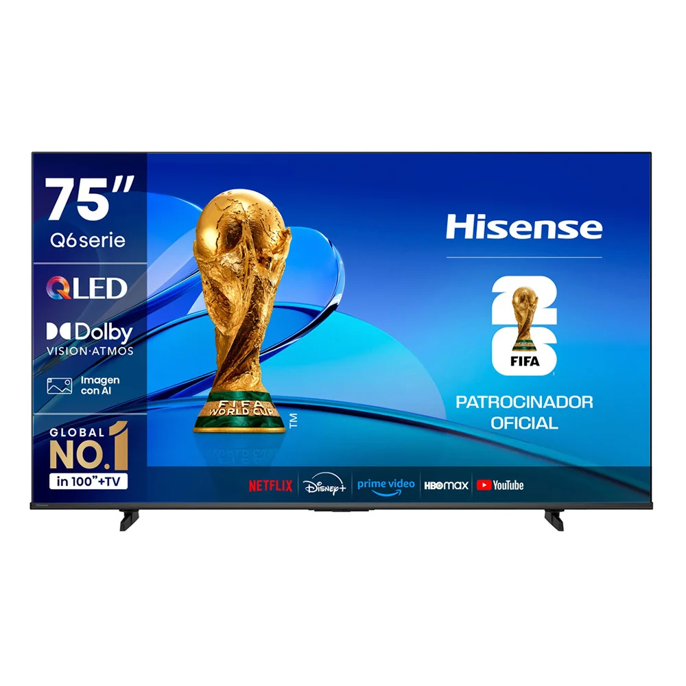 Hisense 75" Q6N QLED 4K Smart TV, Google TV (75Q6N)