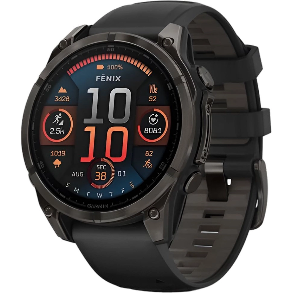 Garmin fenix 8 AMOLED 47 mm Multisport GPS Watch, Black (010-02904-20)