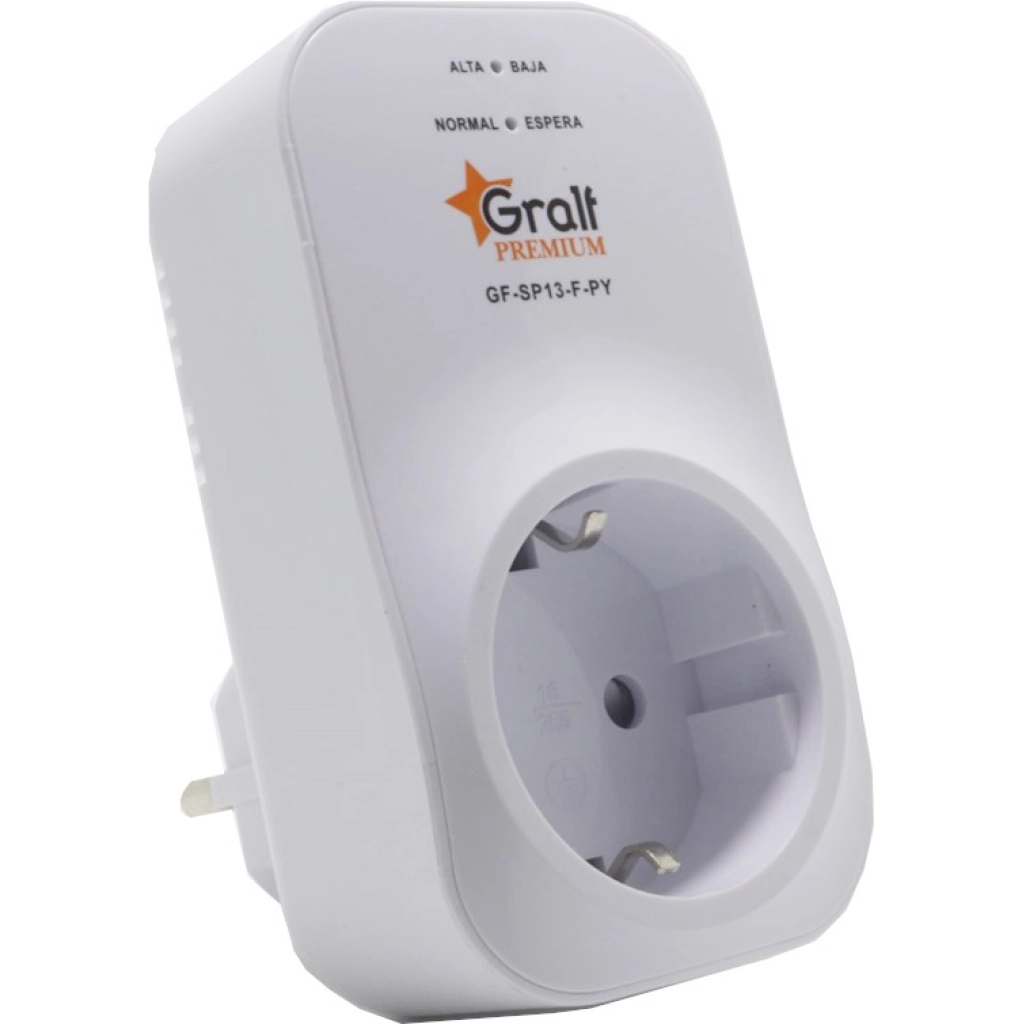 Gralf Premium Plug-in Voltage Protector, 220 V, 16 A (GF-SP13-F-PY)