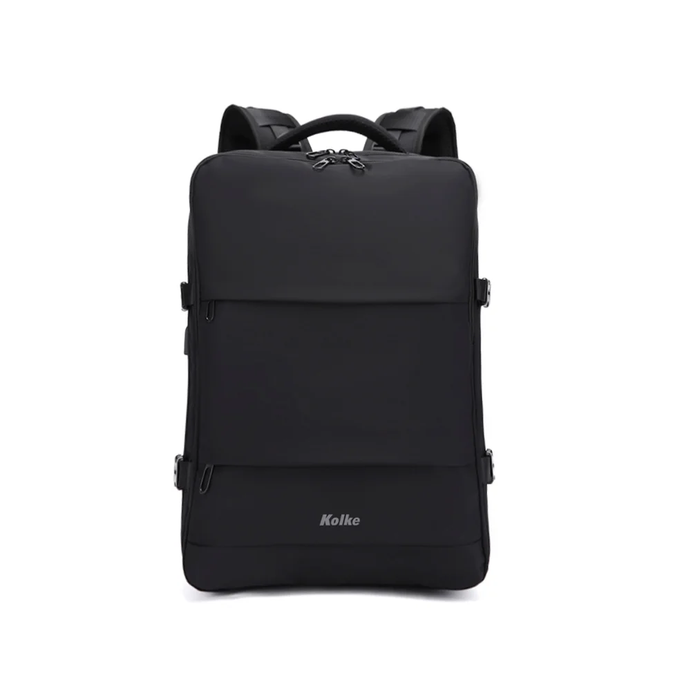 Mochila de viagem antifurto Kolke Journey KVM-654 para notebooks até 17", preta