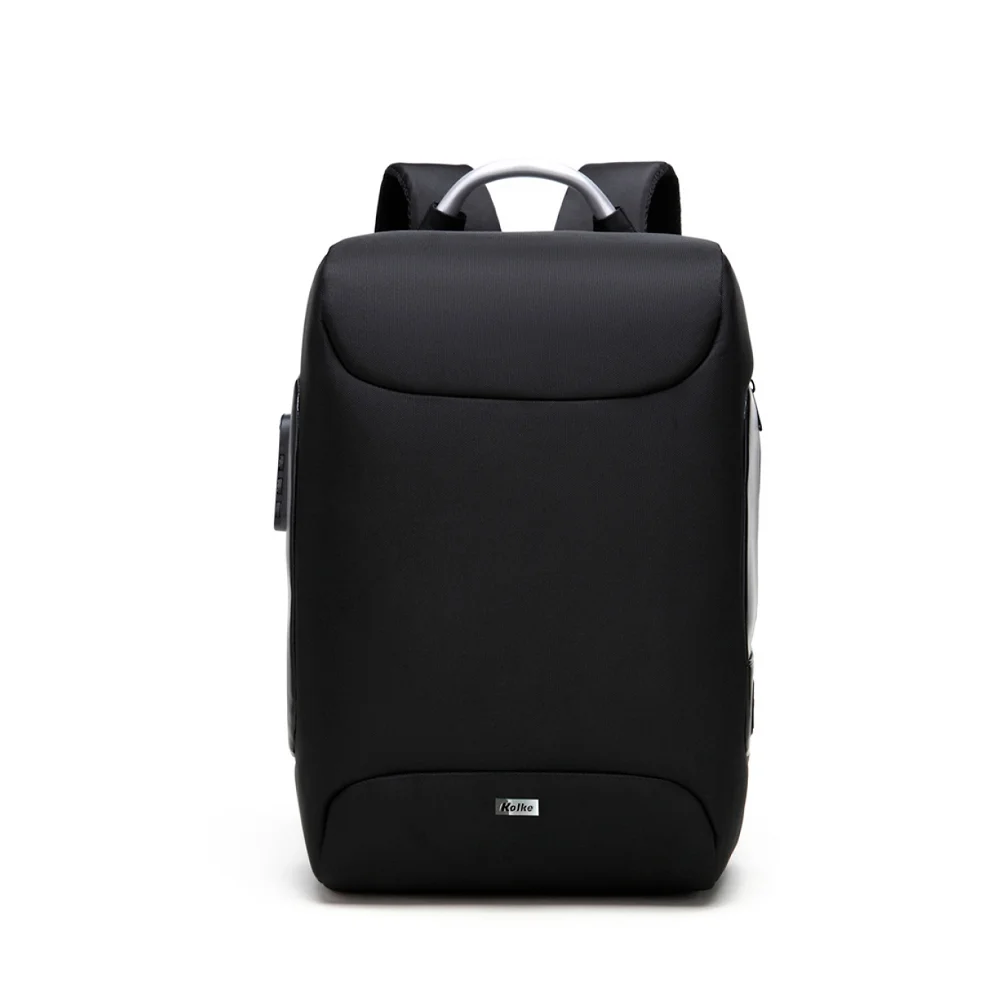 Mochila antifurto Kolke Traveler KVM-603 para notebook 15,6" com cadeado TSA, preta