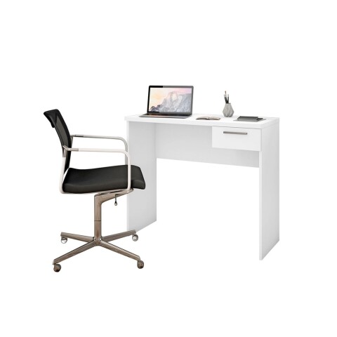 Escritorio compacto Notável NT2000, 90 cm, blanco