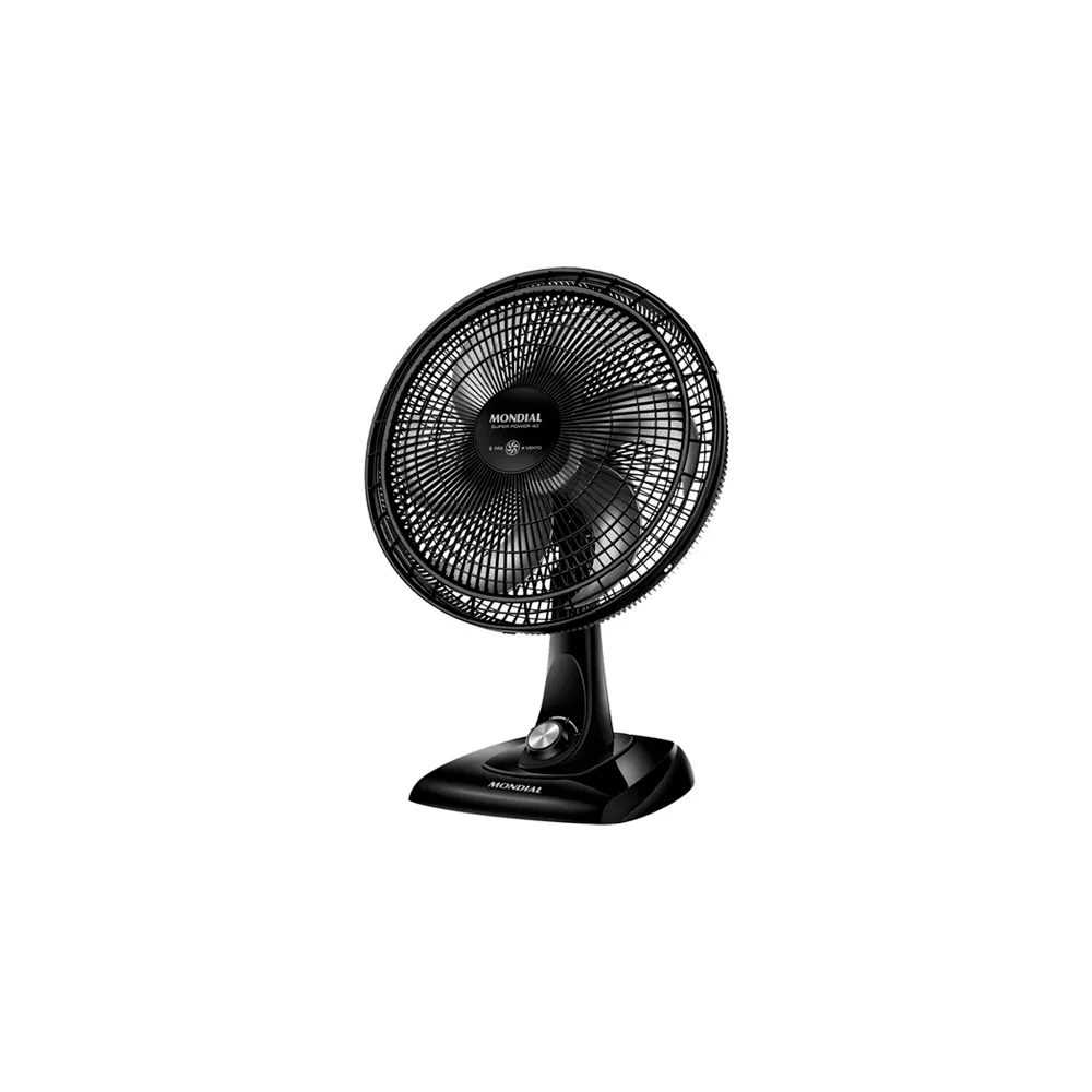 Mondial Super Power VSP-40-B Tischventilator, 40 cm, 6 Flügel, 140 W, Schwarz