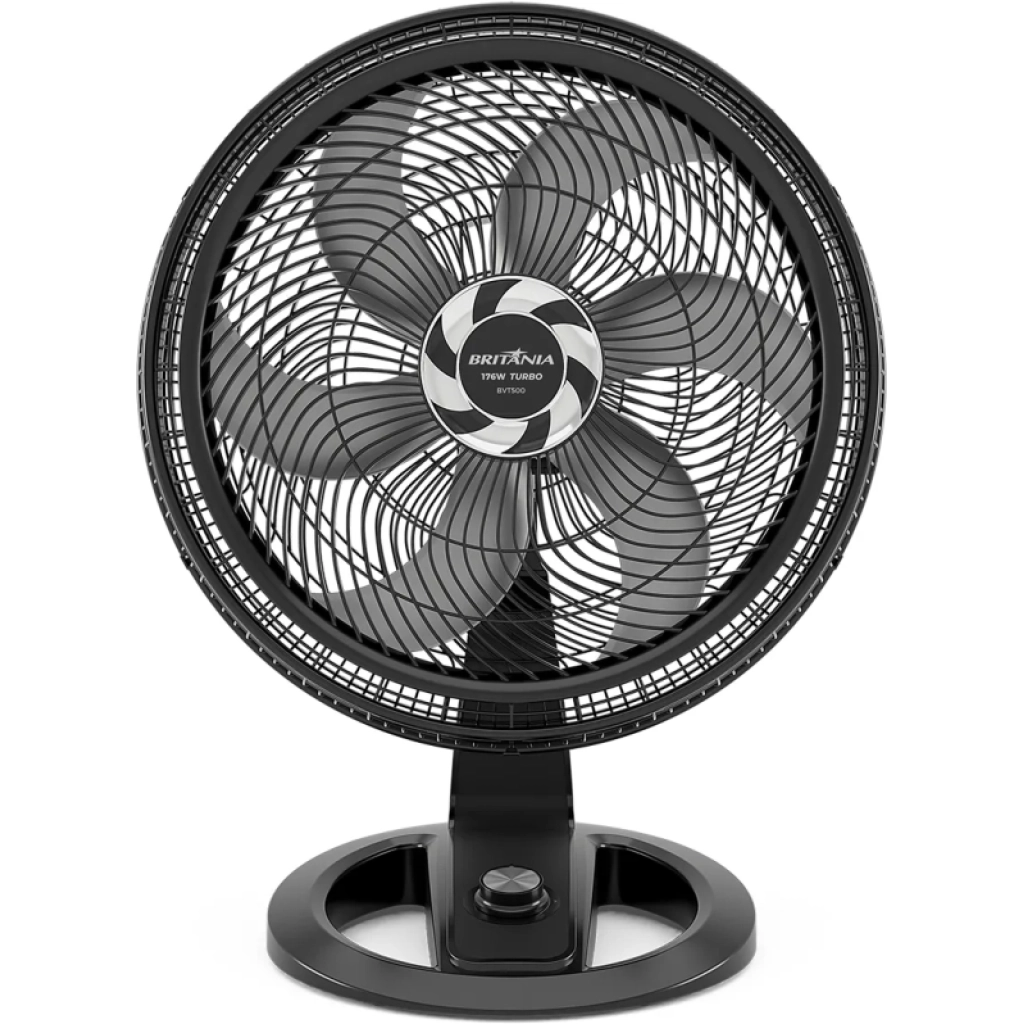 Britânia BVT500 Maxx Force 2-in-1 Tisch- und Wandventilator, 50 cm, 176 W, Schwarz