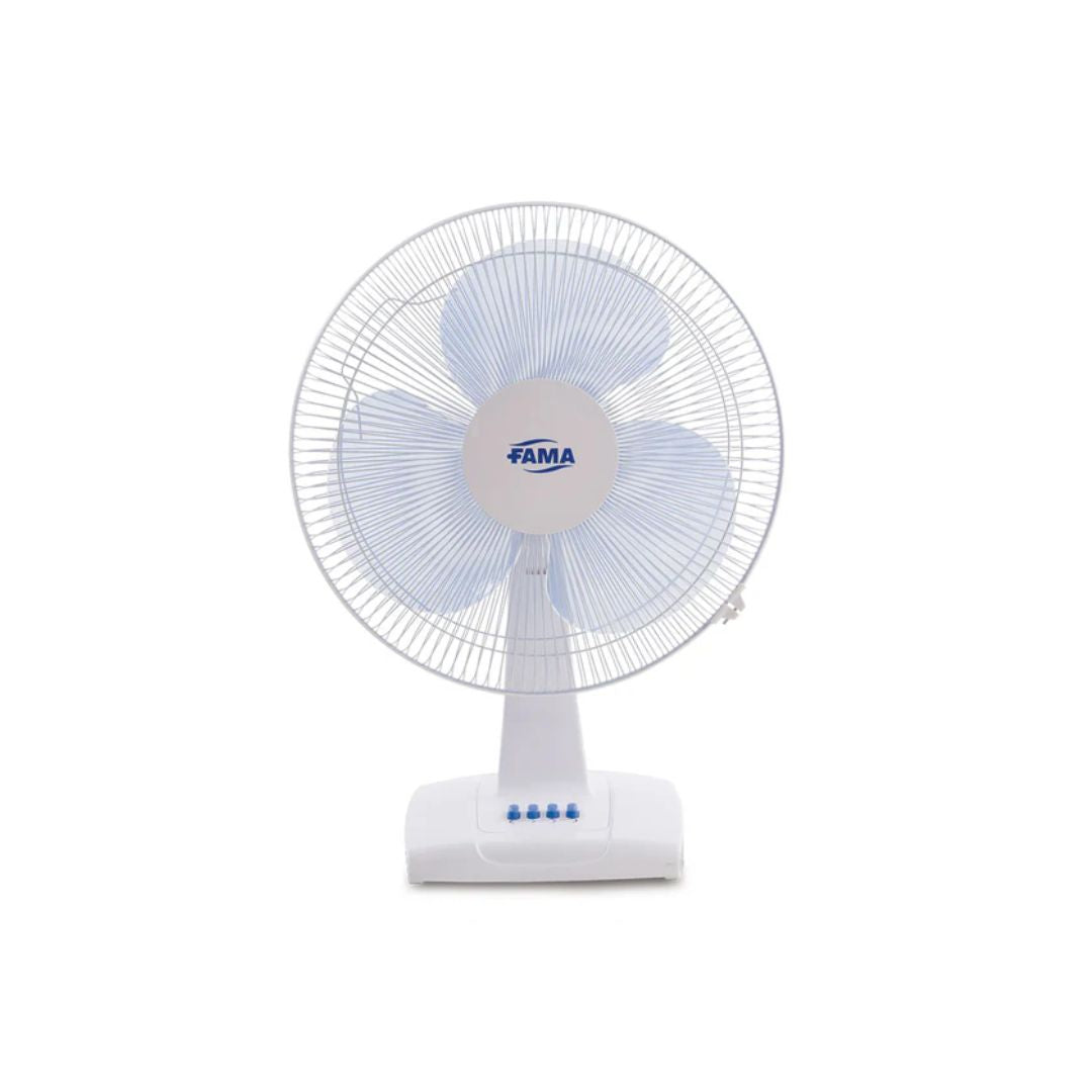 Fama RT-40 Tischventilator, 40 cm, 3 Stufen, 50 W, Weiß
