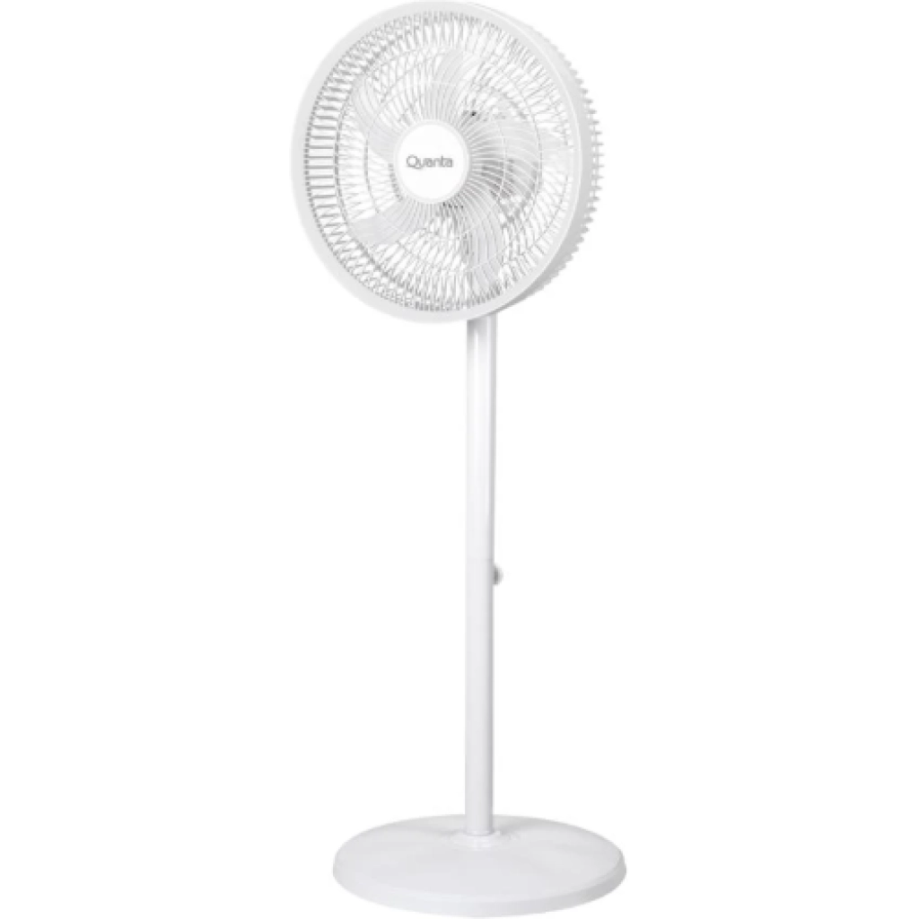 Quanta QTVR140 Rechargeable 2-in-1 Fan, 14", Up to 8 h Battery, White