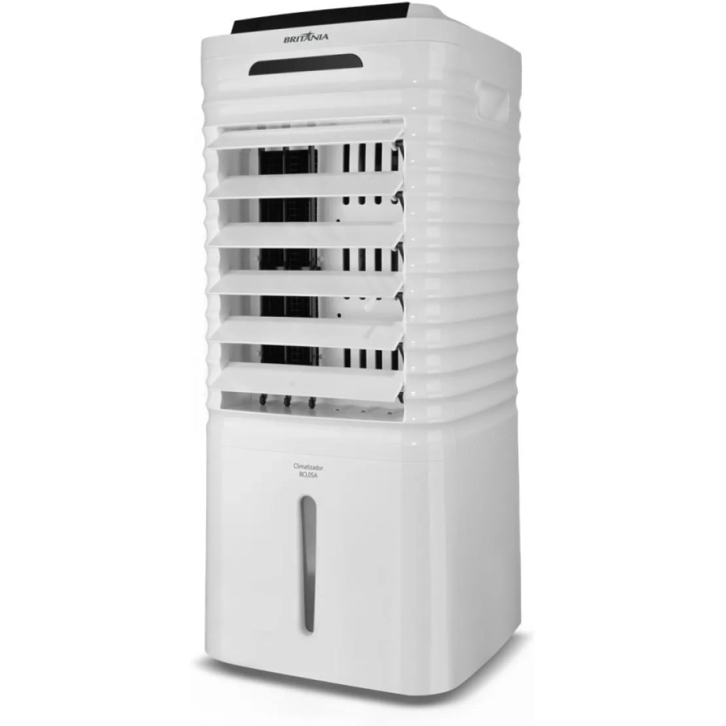 Climatizador evaporativo Britânia BCL05A 4 em 1, 5 L, controle remoto, timer