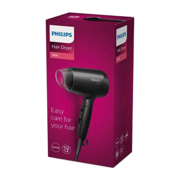 Secador de viagem Philips Essential Care BHC010/10, 1200 W