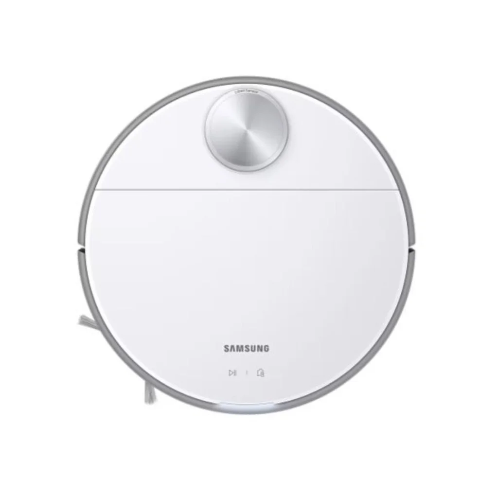 Robot aspirador Samsung Jet Bot+ con LiDAR y base autovaciante Clean Station, Misty White