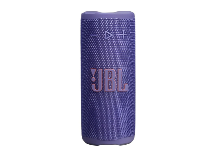Caixa de som Bluetooth portátil JBL Grip com luz ambiente, roxa