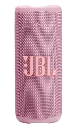 Caixa de som Bluetooth portátil JBL Grip com luz ambiente, rosa